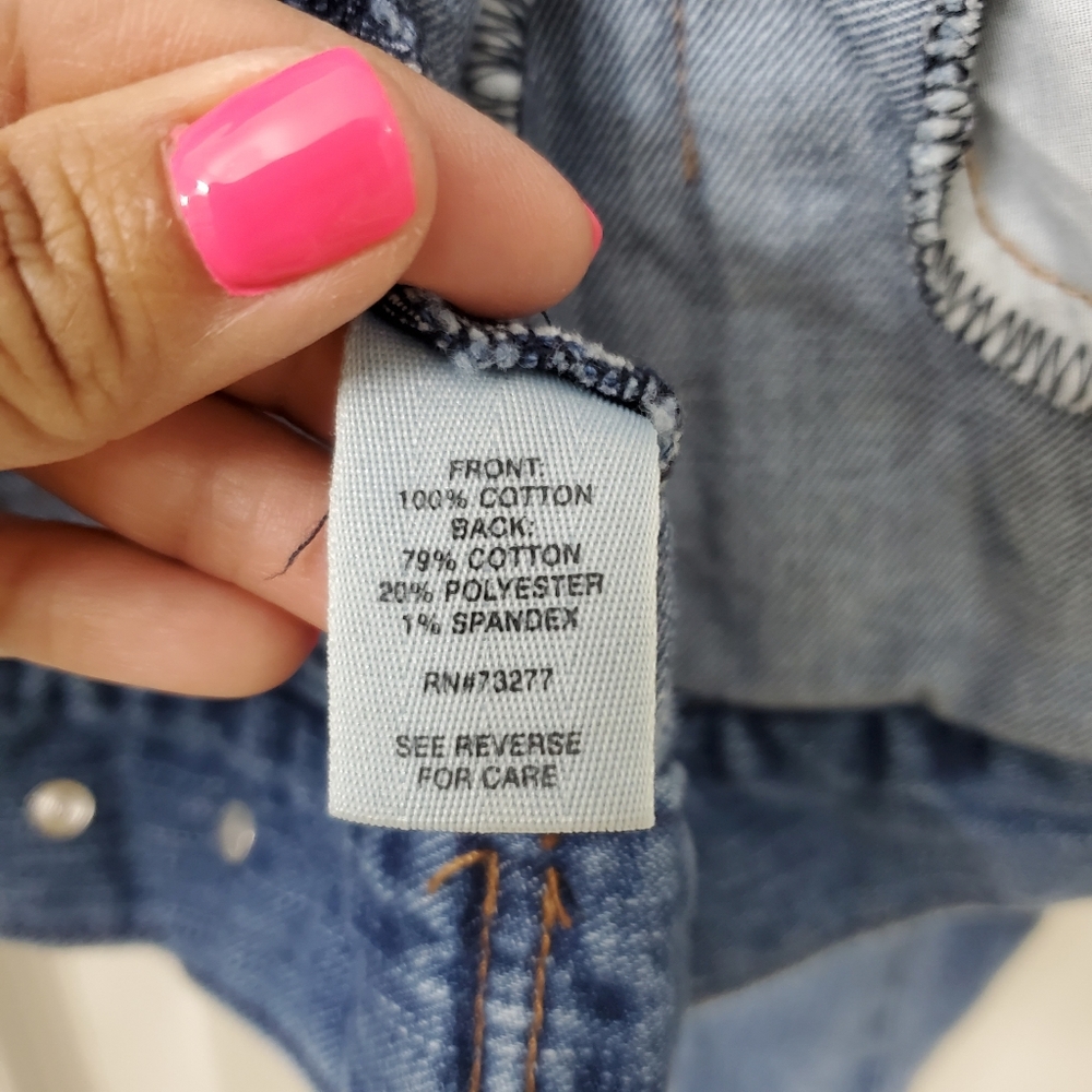 Mudd Y2K Women's Classic Demin Blue Jean Jacket Size Small - Picture 6 of 6